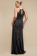 Racer Neck Sleeveless Hand Embellished Sequin Maxi Dress DR2889