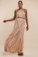Racer Neck Sleeveless Hand Embellished Sequin Maxi Dress DR2889