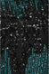 Patterned Sequin Long Sleeve Maxi Dress DR3016