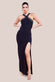 Elegant Crafted Rib Fabric Maxi Dress DR4211