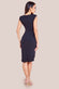 Sleeveless Asymmetric Wrap Midi Dress DR4322