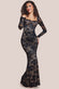 Scalloped Lace Corset Bodice Maxi Dress DR4519