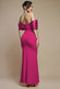 Twist Knot Satin & Scuba Bardot Maxi Dress DR4575