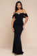 Off The Shoulder Draped Sleeve Maxi Dress With Diamante Neckline DR4588