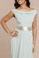 Cowl Neck Chiffon Maxi Dress DR3335A