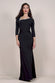 Asymmetric Neck Diamante Embellished Maxi Dress DR4421