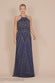 Racer Neck Sleeveless Hand Embellished Sequin Maxi Dress DR2889