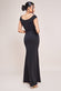 Bardot Pleated Maxi With Metal Trim Dress DR4306