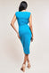 Sleeveless Asymmetric Wrap Midi Dress DR4322