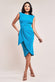 Sleeveless Asymmetric Wrap Midi Dress DR4322