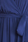 Flutter Sleeve Midi Wrap Dress With Elasticated Waist DR2555B