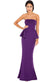 Peplum Strapless Dress In The Style Of Jennifer Lawrence DR197